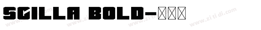 Scilla bold字体转换
